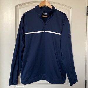Nike Tour Performance Golf Pullover shirt Mens L Therma-Fit Activewear Preppy